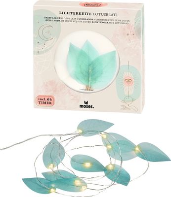 MOSES Omm for you Lichterkette Lotusblatt 1,7 m mit Timer