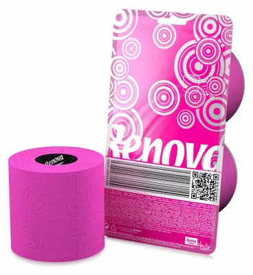 Image de Papier hygiénique Renova Crystal Rosa 2R 3 couches