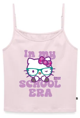 Produktbild von Spreadshirt Hello Kitty Schulkind In My School Era Bio Spaghetti Top Damen, L, Puderrosa