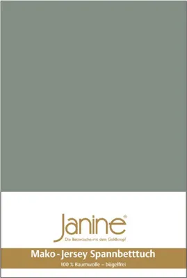 Produktbild von Janine Design Mako-Feinjersey, 100% Baumwolle-Spannbetttuch JERSEY 5007 Farbe salbeigrün Größe 200x200