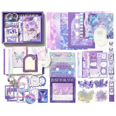 Produktbild von Simno® A6-Bullet-Journal-Set, 195 Teile, 12 Zubehörarten – Traumland