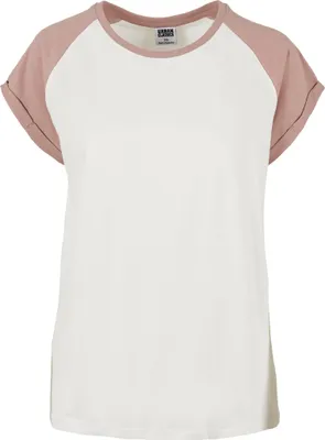 Image de Urban Classics Ladies - RAGLAN Contrast Top sand rose - 3XL