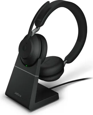 Zdjęcie produktu dla Jabra Evolve2 65, Bezprzewodowy, Biuro/centrum telefoniczne, 20 - 20000 Hz, 176,4 g, Zestaw słuchawkowy
