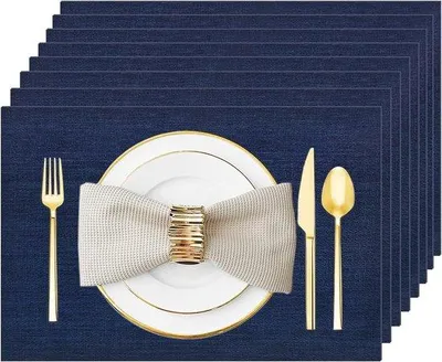 Produktbild von Famanu Tischmatten Set 8 Stück - Hitzebeständig, Abwaschbar und Rutschfest
