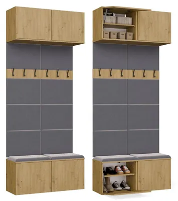 Zdjęcie produktu dla Garderoba Podwójny Wieszak HAGA II/2W DĄB ARTISAN
