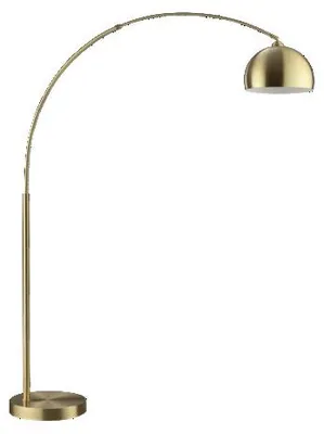 Produktbild von Brilliant 70180/18 Manor Standleuchte, 1-flammig Metall messing gebürstet Geeignet für LED-Leuchtmittel