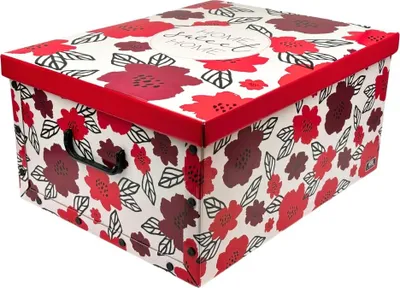 Obrázek produktu pro Domopak Box úložný s držadly, květiny