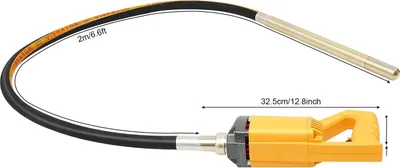 Produktbild von Betonvibrator, 1300W Leistung, 4300 U/min Geschwindigkeit, Gelb, EU