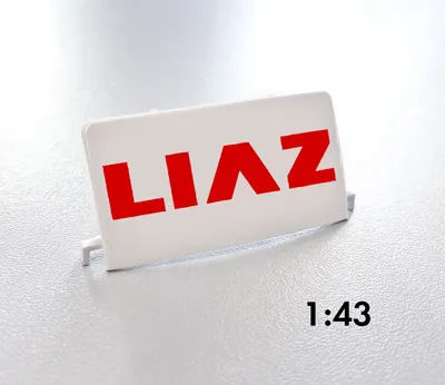 Produktbild von SPOILER LIAZ 100/110 rot Logo Liaz KADEN 1:43