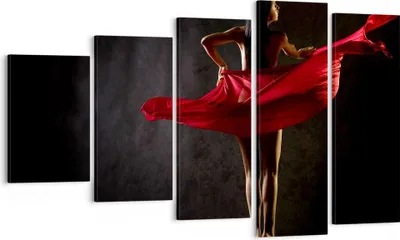 Produktbild von Bild auf Leinwand - Leinwandbild - Schönheit Körper Tänzer Mädchen - 100x60cm - Wand Bild - Wanddeko - Leinwanddruck - Bilder - Kunstdruck - Leinwand bilder - Wandkunst - EG100x60-2160
