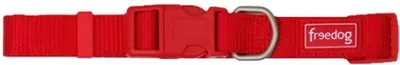 Zdjęcie produktu dla Freedog Nylon Basic Obroża dla psa czerwona 20 mm x 35-60 cm Czerwona 20 mm x 35-60 cm