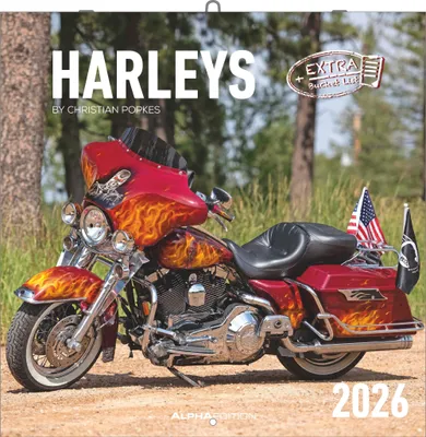 Produktbild von Harleys 2026 - Broschürenkalender 30x30 cm (30x60 geöffnet)