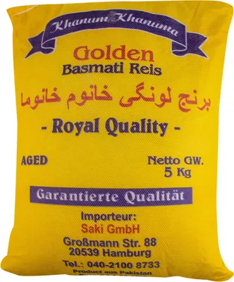 Obrázok produktu pre Saki - Zlatá basmati ryža Lawangi 5000gr