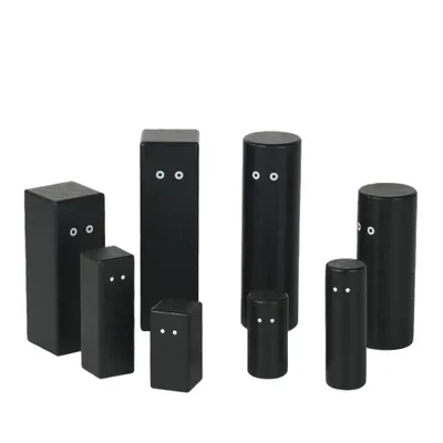 Produktbild von ideen.kollektiv schwarze Pro Systembrett Figuren - Premium Holzfiguren für systemische Aufstellung, Coaching & Beratung - Familienbrett Figuren