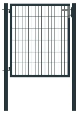 Produktbild von Rohrrahmentor Basic 1-flügelig - Ausführung: anthrazit beschichtet, Höhe: 123 cm, Durchgangslichte: ca. 87 cm