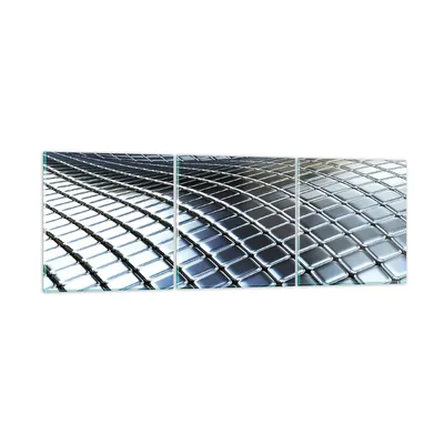 Produktbild von Bilder auf glas - Metall Matte Chrom Aluminium - 90x30cm - Glasbilder - Wandbilder - Kunstdruck - zum Aufhängen bereit - Wanddekoration aus Glas - Glas Bilder - Wandbild auf Glas - GCA90x30-2574