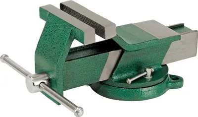 Produktbild von Müllner Parallel-Stahlschraubstock 100 mm AF124-100 Spannbacken Amboss