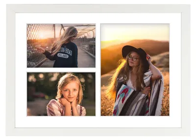 Produktbild von Frames Factory Hekla Fotorahmen Galerie für 3 Fotos Weiß