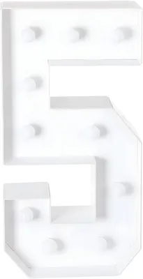 Imagen del producto de Letrero LED de 100x48 cm – Luz blanca cálida, decoración de letras para cumpleaños, bodas y eventos – Blanco