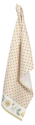 Produktbild von Clayre & Eef Geschirrtuch 50x70 cm Beige Gelb Baumwolle Zitrone