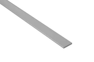 Produktbild von 2 Meter | Bastler Flachleiste Alu eloxiert | Effector | B01 | silber