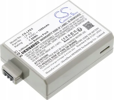 Zdjęcie produktu dla Akumulator Bateria typ LPE5 LP-E5 do Canon EOS 1000D 450D 500D Kiss F X2 X3 / CS-LPE5