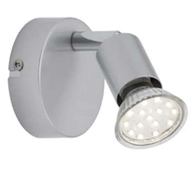 Obrázek produktu pro Malé nástěnné svítidlo nástěnné bodové svítidlo stříbrné vč. otočné GU10 LED PICCO otočné otočné