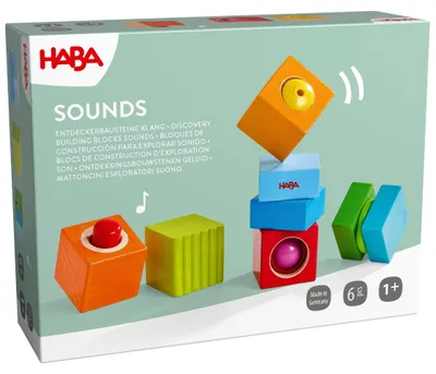 Produktbild von HABA Entdeckerbausteine Klangspaß – 6 Kleinkind Klangbausteine ab 1 Jahr