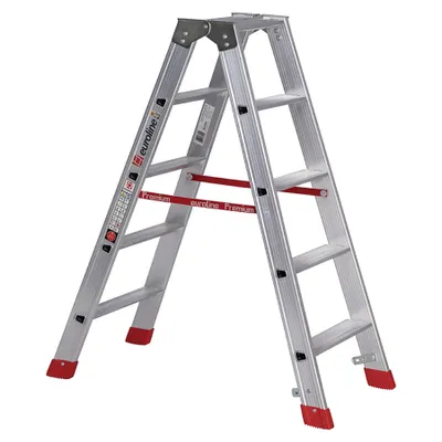 Produktbild von Euroline Premium 30577 Stufenstehleiter 2x5 Stufen
