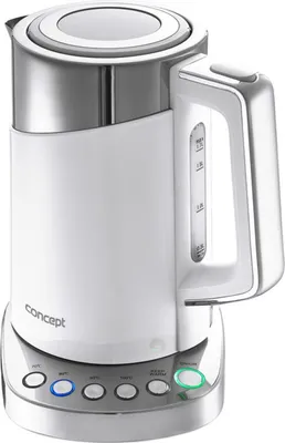 Produktbild von Concept Haushaltsgeräte RK3170 Wasserkocher deWasser mit Thermoregulation, 2200 W, 1,7 Liter, Edelstahl, White