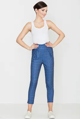 Produktbild von Lenitif Elegante Hosen für Frauen Rolando gemustert L