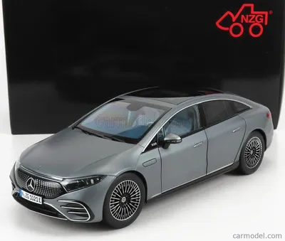 Immagine prodotto di MERCEDES-BENZ EQS 2021, colore grigio, codice modello NZG1020/52, scala 1/18, marca NZG