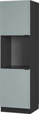 Produktbild von Herdumbauschrank Vicco Fame-Line Hellblau-grau 60 cm offen, Model 50872