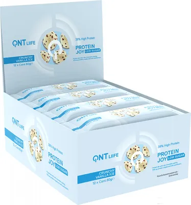 Produktbild von QNT Protein Joy Bars (12x60g) Crunchy Vanilla Ice - Riegel - Protein-Riegel