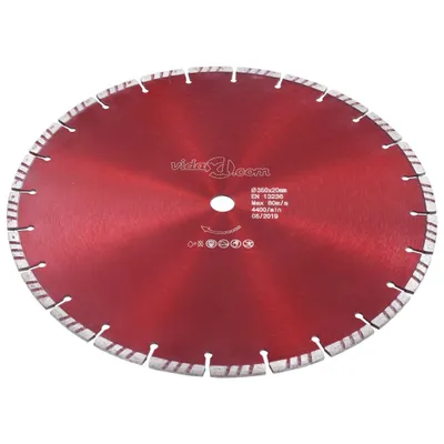 Image de vidaXL Disque diamant avec turbo acier 350 mm