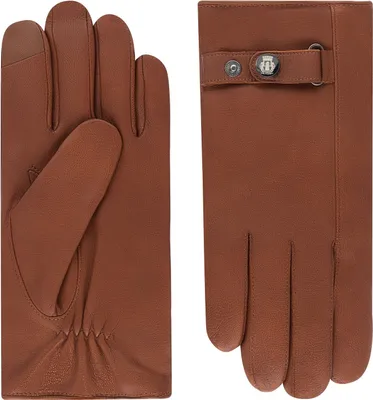Roeckl Herren Lederhandschuhe Warwick Fleecefutter Touch in braun