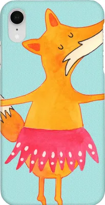 Produktbild von Mr. & Mrs. Panda Iphone XR Handyhülle Fuchs Ballerina - Türkis Pastell - Geschenk, Tanzen, Premium Kunststoff, Party, Geburtstag, Ballett, Handy Case