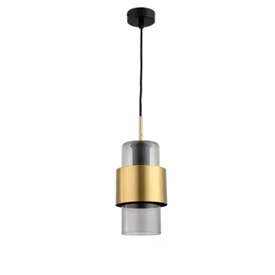 Immagine prodotto di Lampada a sospensione Miele oro fumé 1xE27x40W in vetro, dimensioni: 150x13x13 cm, IP20, Light Prestige
