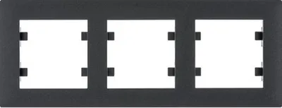 Immagine prodotto di cornice intensa a 3 pieghe orizzontali, nero WL5733 Lumina Hager