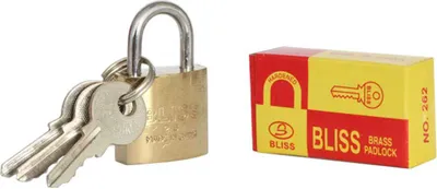 Produktbild von Bliss Vorhängeschloss + 3 Schlüssel 25mm No.262