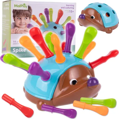 Zdjęcie produktu dla Sorter jeżyk układanka edukacyjna jeż montessori gra liczby