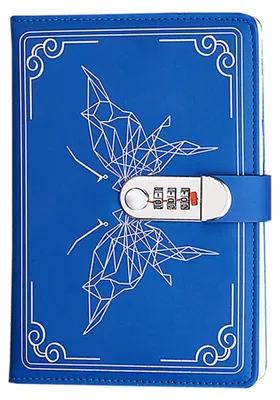 Image de Cahier avec fermeture à clé - Carnet de notes en cuirPolyuréthaneavec 240 pages