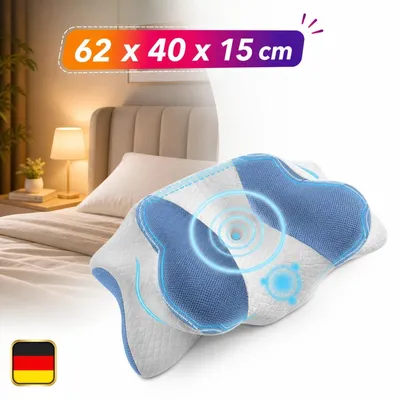 Immagine prodotto di Cuscino cervicale, cuscino per la testa, memory foam, cuscino ortopedico, ergonomico, universale