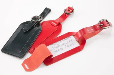 Produktbild von Travelite ACCESSOIRES Kofferanhänger Leder, Schwarz