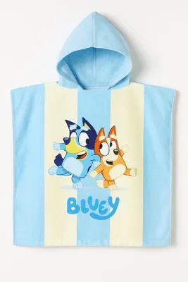 Produktbild von Bluey Kinder Kapuzenponcho Strandbad Duschtuch 100x50cm