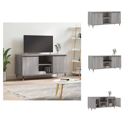 Immagine prodotto di vidaXL Mobile TV grigio Sonoma 104x35x50 cm in legno - Mobili TV
