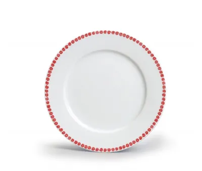 Obrázek produktu pro Thun 1794 Dezertní talíř 19 cm, Odense, červená, karlovarský porcelán, Thun