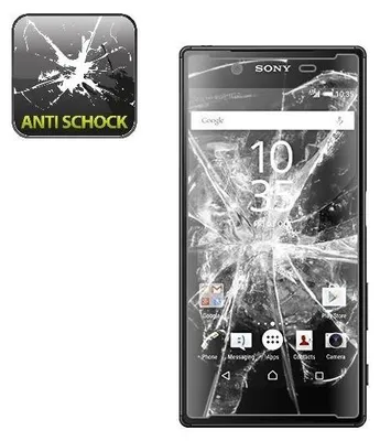 Produktbild von 2x Panzerfolie für Sony Xperia Z5 ANTI-SCHOCK Displayschutzfolie HD ULTRA KLAR