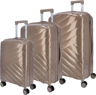 Produktbild von DYX 4 Rollen Trolley 3er Set S/M/L Dubai gold