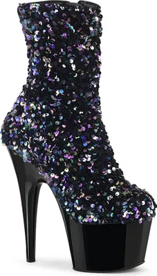 Produktbild von ADORE-1042SQ Damen Booties von Pleaser, Schwarz Mehrfarbig , EU 37, US 7